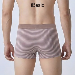 Quần lót nam iBasic phom trunk cotton USA kháng khuẩn kẻ sọc PANM138