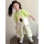 BỘ QUẦN ÁO BÉ GÁI MẪU THỎ GOOD CÓ TÚI BO GẤU QUẦN SZ 10 - 37 KG