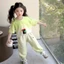 BỘ QUẦN ÁO BÉ GÁI MẪU THỎ GOOD CÓ TÚI BO GẤU QUẦN SZ 10 - 37 KG