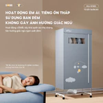 Tủ Sấy Quần Áo Bear Tủ Vải Máy Sấy Sưởi Gấp Gọn 2 Tầng 475L Sấy Khô Nhanh Công Suất 1200W Diệt Khuẩn Hẹn Giờ HGJ-D12D5 — ảnh 7