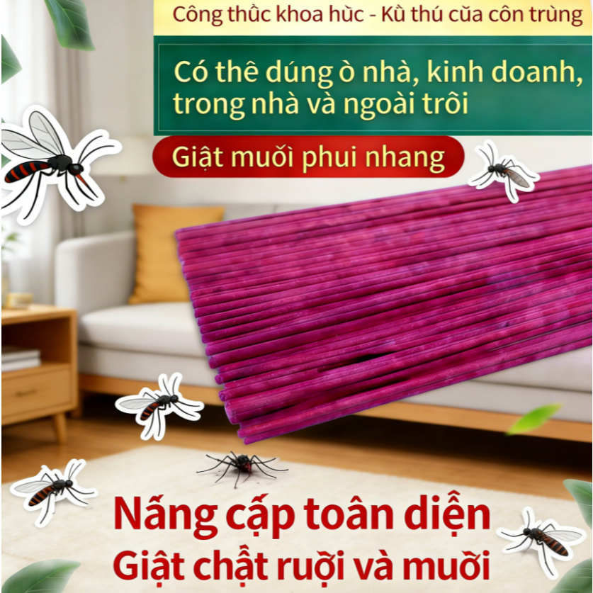 💥【DIỆT MUỖI & RUỒI 100%】NHANG DIỆT MUỖI RUỒI CAO CẤP ✅ Công thức mạnh, hiệu quả tức thì | Dùng cho nhà vệ sinh, nhà hàng