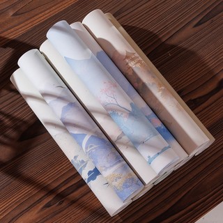 Giấy Cuộn Dài 10m Thư Pháp Batik Micro-Sprayed Lưới Vuông 2CM Chất Lượng，