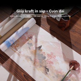 Giấy Thư Pháp Vẽ Tranh Batik – Cuộn Dài 10 mét Micro-Sprayed Lưới Vuông 2CM