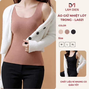 Áo Giữ Nhiệt Nữ Lót Trong Nỉ Nhung Ấm Áp Phối Cùng Áo Dài, Co Giãn Tốt, Mặc Lót Mùa Đông LA021