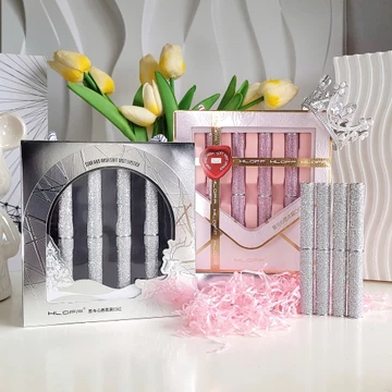 [ COMBO 2 SET ] SET SON QUÀ TẶNG son nội địa Trung 4 Heyxi HLOFF cây lâu trôi bền màu hộp sang trọng, Hộp 4 thỏi son Ti