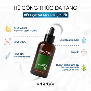 Ahohwa - Triangle Peel PA - PEEL DA ĐA TẦNG, TÁI TẠO BỀ MẶT DA ÊM DỊU  - 50ml