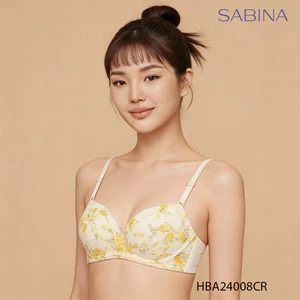 Áo Lót Không Gọng Mút Siêu Dày Siêu Nâng Ngực Phối Ren Habpy Doomm Doomm By Sabina HBA24008