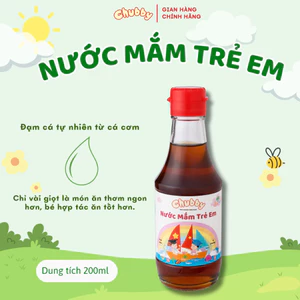 Nước mắm ăn dặm Chubby thơm ngon bổ dưỡng 200ml cho bé từ 6 tháng tuổi