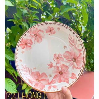[Giá Xưởng] Combo 10 Chén Cơm Họa Tiết Hoa Dừa Hồng – Họa Tiết 4D Trang Nhã, Dùng Cho Bữa Ăn Gia Đình