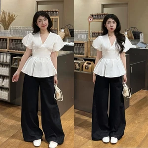 Quần jeans suông ống rộng basic #7803 QJ369