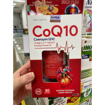 CoQ10 Coenzym Q10 Giúp tăng cường sức khỏe tim mạch Hộp 30 viên