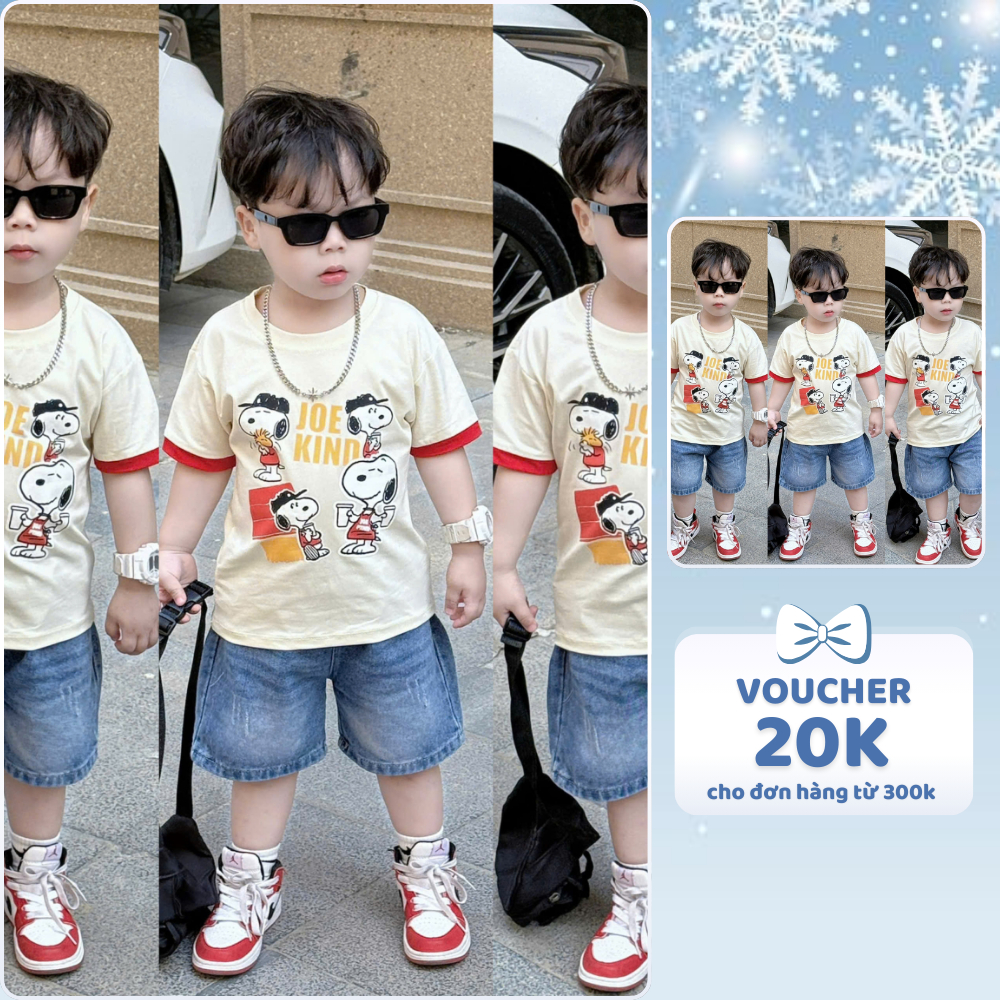 [À ƠI SHOP] B35- bộ cộc quần bò 4 chó joe kind- a116.866