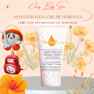 Kem đánh răng cho bé chiết xuất Yến mạch hữu cơ NeBiolina nuốt được 50g