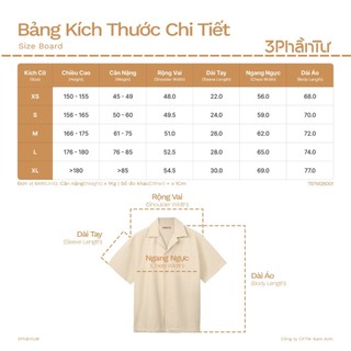 3PhầnTư - Áo Sơ Mi Cổ Danton Dáng Oversize Vải Seersucker - TSTM25001