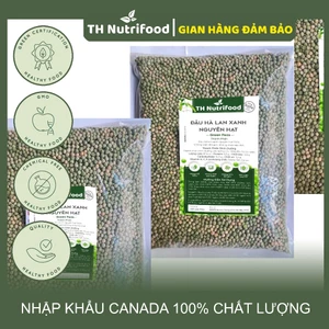 1KG Đậu Hà Lan xanh TH Nutrifood - Hàng loại 1 - Nhập khẩu Canada - Hạt to, xanh, bóng
