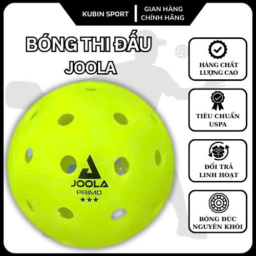Bóng Pickleball Joola 40 thi đấu,bóng đúc nguyên khối giúp bóng đạt độ bền tốt,lựa chọn hàng đầu hiệ