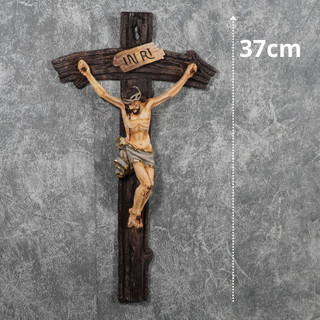 Tượng Chúa Chịu Nạn treo tường – Resin sơn giả cổ – 65 / 57 / 37 / 34 cm