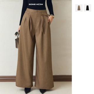 [New12] Quần Dài Khaki Volume Ống Rộng Thoải Mái Cạp Cao Hack Dáng, WQD015  SOME HOW STORE