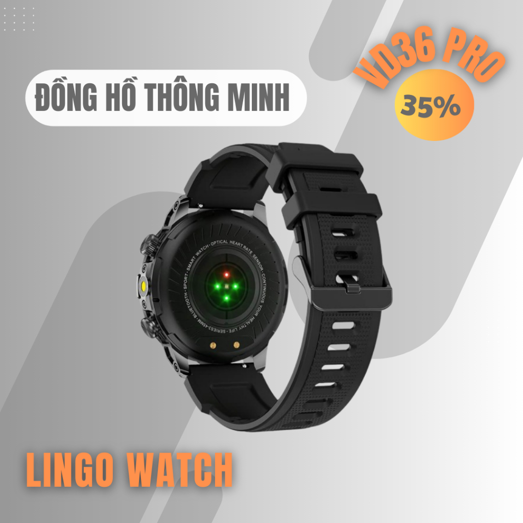Đồng Hồ Chuyên Thể Thao Thông Minh VD36 PRO – AMOLED 1.43", Gọi Bluetooth, IP68 – Lingotrans