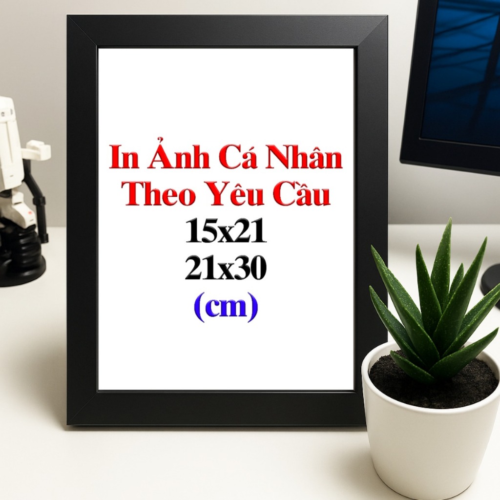 (inbox gửi Ảnh) In Ảnh Cá Nhân, Khung Ảnh Để Bàn Theo Yêu Cầu (Có Thể Treo Tường) Decor Khung Tranh