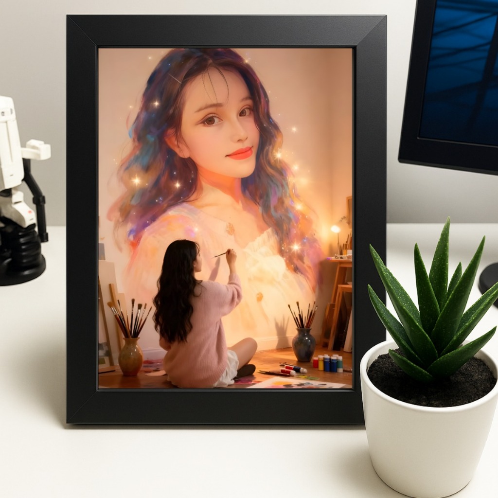 (inbox gửi Ảnh) In Ảnh Cá Nhân, Khung Ảnh Để Bàn Theo Yêu Cầu (Có Thể Treo Tường) Decor Khung Tranh