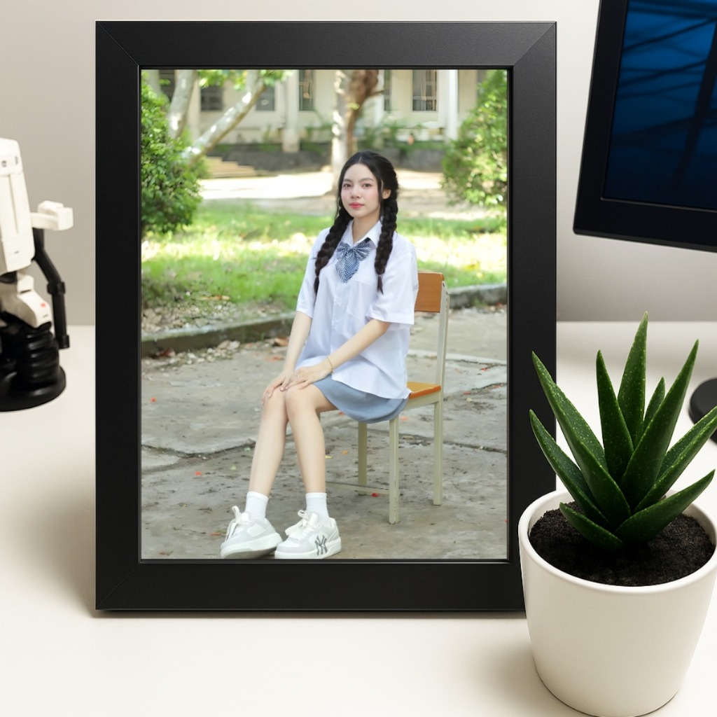 (inbox gửi Ảnh) In Ảnh Cá Nhân, Khung Ảnh Để Bàn Theo Yêu Cầu (Có Thể Treo Tường) Decor Khung Tranh