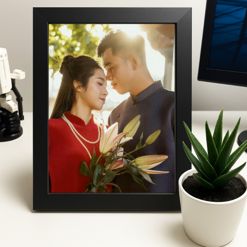 (inbox gửi Ảnh) In Ảnh Cá Nhân, Khung Ảnh Để Bàn Theo Yêu Cầu (Có Thể Treo Tường) Decor Khung Tranh