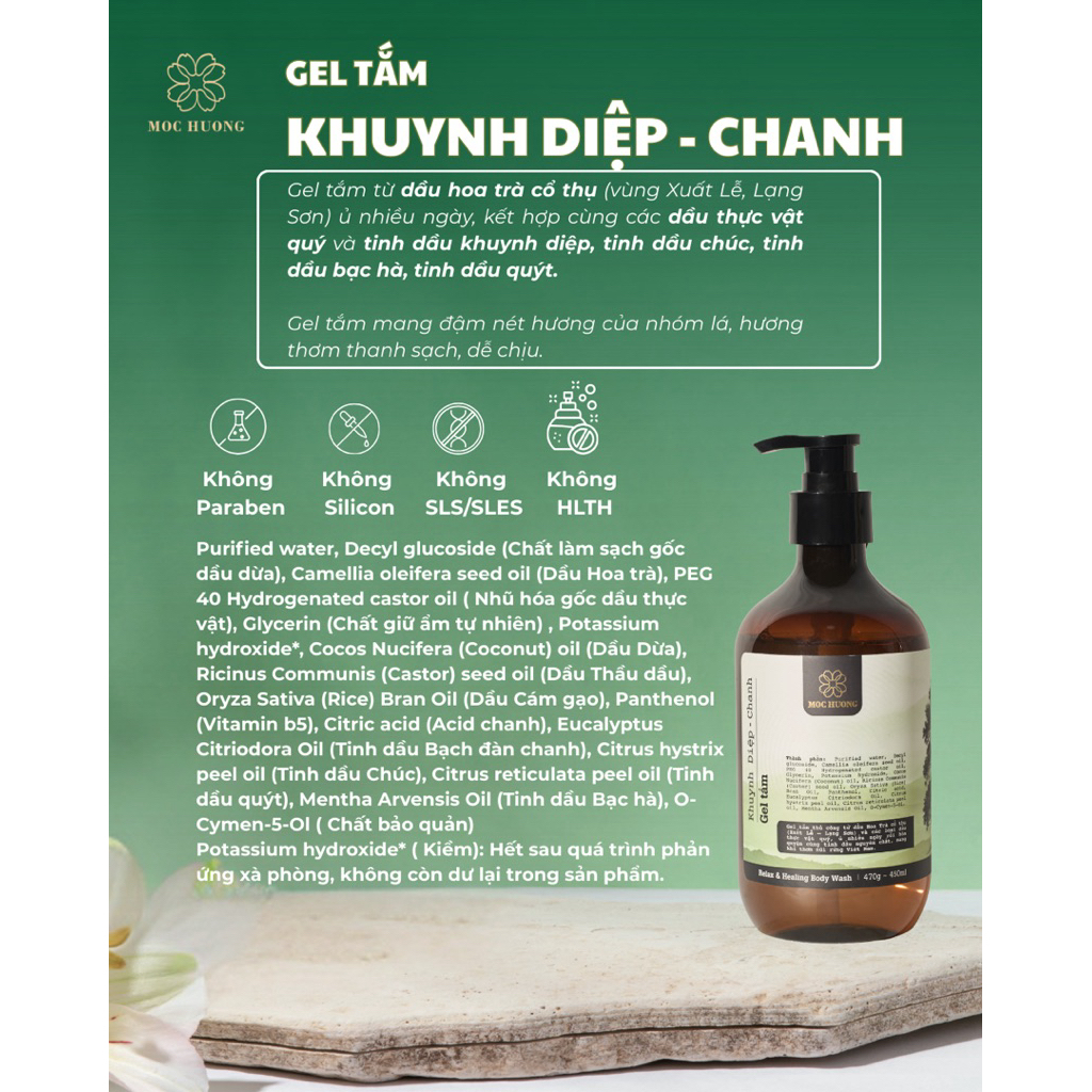 Gel Tắm Khuynh Diệp Chanh Mộc Hương