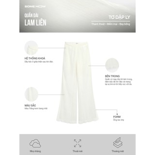 [New1] Quần Dài Lam Liên, Chất Liệu Tơ Dập Ly Thoải Mái, WQD018 SOME HOW STORE