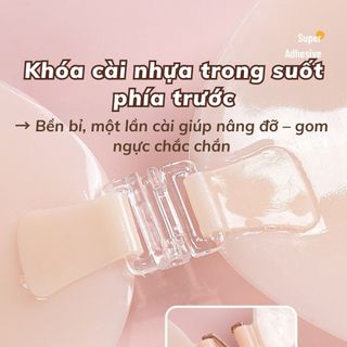 Miếng dán ngực keo silicon mỏng nhẹ tàng hình bám dính tốt gom quả nâng ngực gợi cảm DEVARI D0156