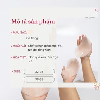 Miếng dán ngực keo silicon bám dính tốt mỏng nhẹ tệp da nâng đỡ ngực khóa cài trước tiện lợi D0156