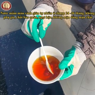 Nước mắm cá cơm Bà Tâm 40 độ đạm chai sành 500ml ủ chượp 24-36 th,  không chất bảo quản, Nước mắm truyền thống Nam Định