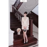 Set Áo Dạ Sơ Mi Phối Ren Cao Phối, Chân Váy Chữ A Jolie Set Dự Tiệc, Mặc Tết, Hẹn Hò Tiểu Thư S1050 — ảnh 5