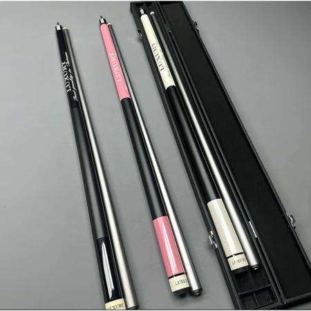 Cơ bida phủ xám Luxury, cơ phủ xám ngọn chống cong vênh| Gậy bida lỗ