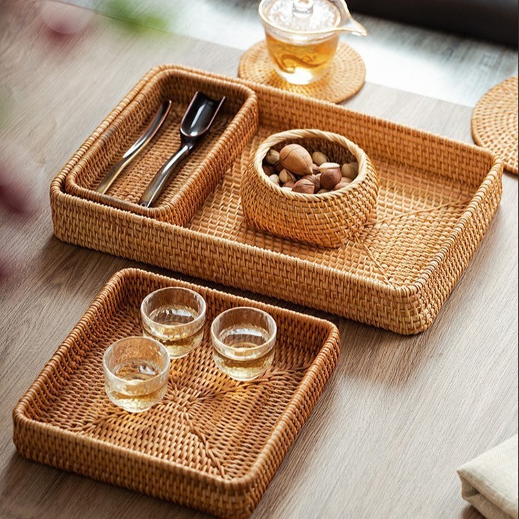 Khay Mây, Giỏ Mây Tre Đan Đa Năng Trang Trí Tết, Cưới Hỏi, Decor Nhà – Mây Tre Mộc An