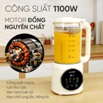 Máy làm sữa hạt đa năng 16 lưỡi dao Magic A-104, Cối thủy tinh 1.8L, Đáy Cối Men Chóng Dính, BH 12TH — ảnh 4