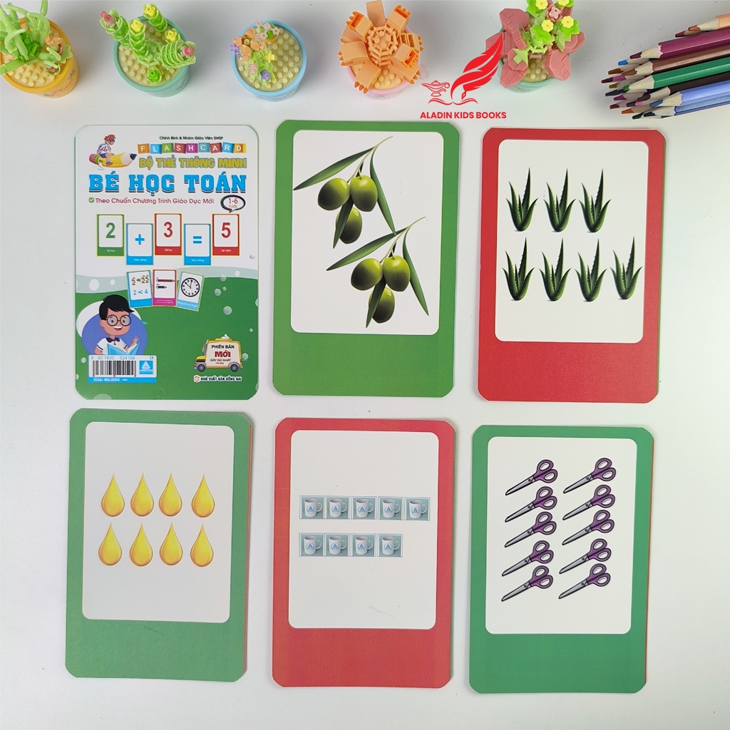Flash Card Bé Học Toán Thông Minh – Theo Chuẩn Chương Trình Giáo Dục Mới | Thẻ Dày Cao Cấp