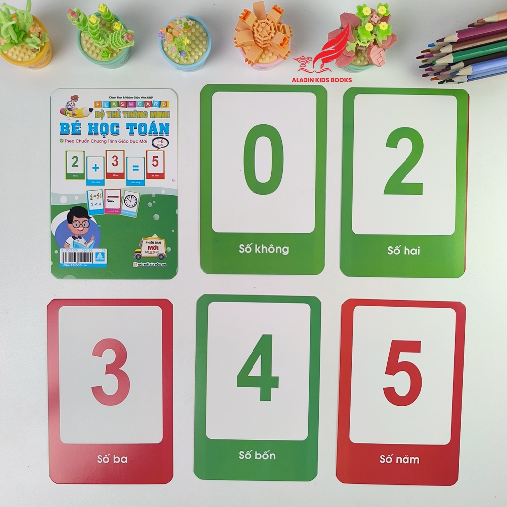 Flash Card Bé Học Toán Thông Minh – Theo Chuẩn Chương Trình Giáo Dục Mới | Thẻ Dày Cao Cấp