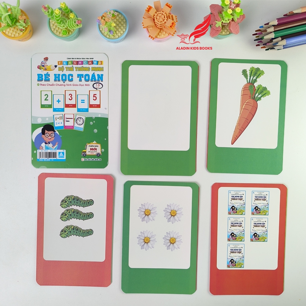 Flash Card Bé Học Toán Thông Minh – Theo Chuẩn Chương Trình Giáo Dục Mới | Thẻ Dày Cao Cấp