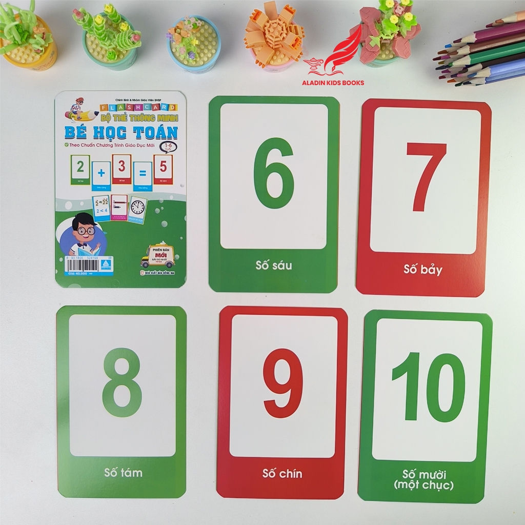 Flash Card Bé Học Toán Thông Minh – Theo Chuẩn Chương Trình Giáo Dục Mới | Thẻ Dày Cao Cấp