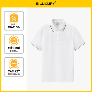 [T7_SALE 20%_HT] Áo Polo Trắng Thiết Kế Basic 9APCT046TRK Biluxury Thoáng Mát Bền Màu