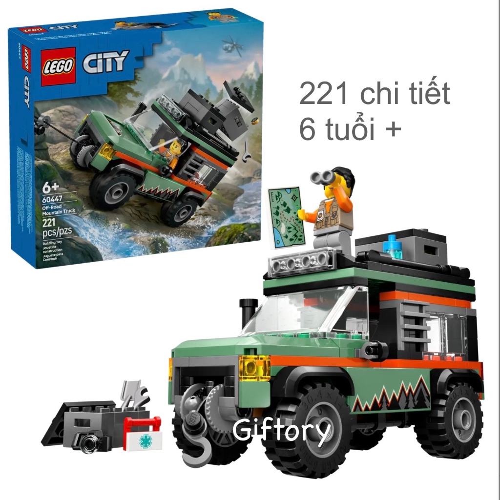 ミニタリーフィギュア Lego City 60447 xe leo núi địa hình - Đồ chơi xếp hình | Shopee