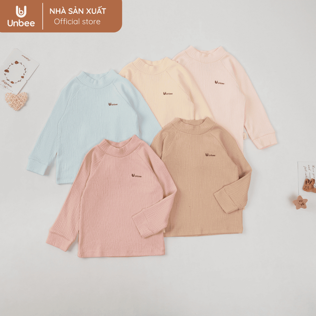 Bộ quần áo giữ nhiệt bé trai bé gái Unbee chất liệu nỉ modal giữ ấm - Bộ đồ thu đông basic cho bé