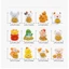 Mô hình 12 con giáp dán đỉnh màn hình, bàn làm việc, đỉnh gương, trang trí taplo xe hơi
