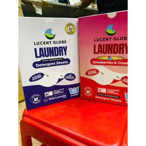 Lucent Globe Laundry Detergent Sheets,Giấy giặt hương dâu tây và kem,hương hoa oải hương