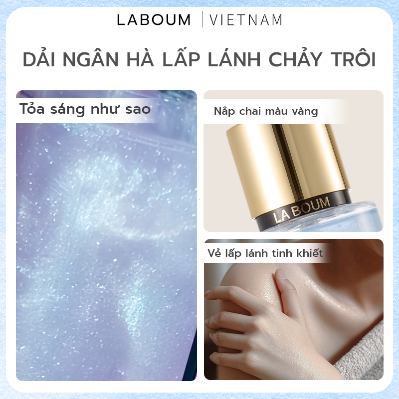 【CÓ ÁNH NHŨ】Body Mist Xịt Thơm Toàn Thân 250ml Hương Thơm Dịu Nhẹ, Lưu Hương Lâu & Ánh Nhũ Lấp Lánh Cho Da