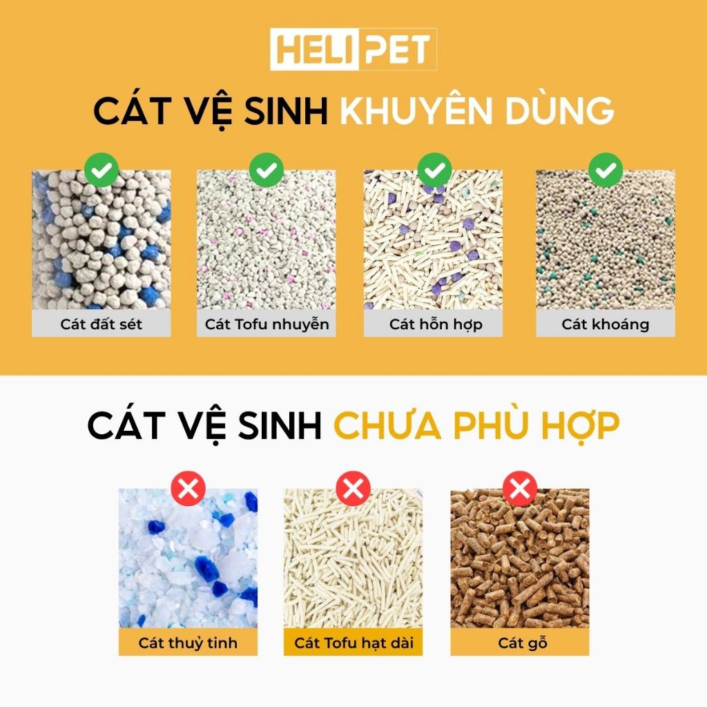 [Tặng Thảm] Máy Dọn Cát Mèo, Nhà Vệ Sinh Cho Mèo Tự Động HeLiPet Bản Quốc Tế Kết Nối Wifi - HeLiCorp