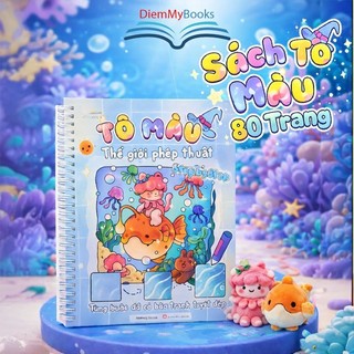 Sách Tô màu - Thế giới phép thuật 80 trang