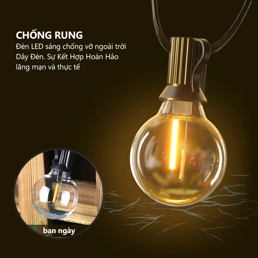 Qimedo Đèn Sân Ngoài Trời LED Năng Lượng Mặt Trời 7WĐèn Trang Trí Sân Vườn Chống Nước Tiết Kiệm Điện