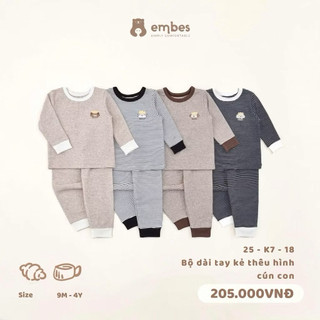 Bộ dài tay embes lẻ sz sale cho bé 9-4y